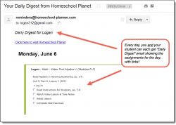 Image showing VideoText Daily Digest lesson plan for Homeschool Planet