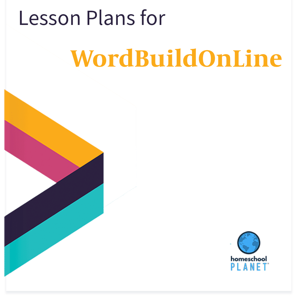 WordBuildOnLine lesson plan button for homeschool planet