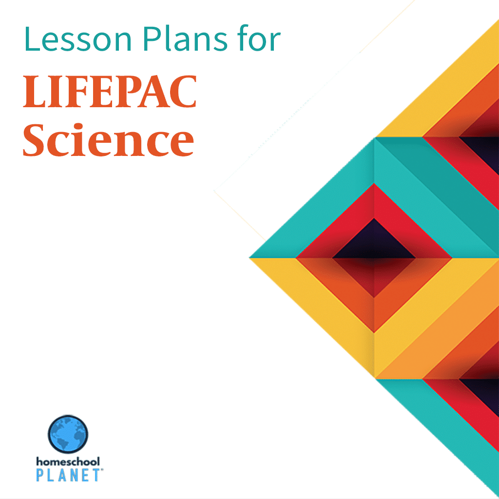 LIFEPAC Science lesson plan button for homeschool planet
