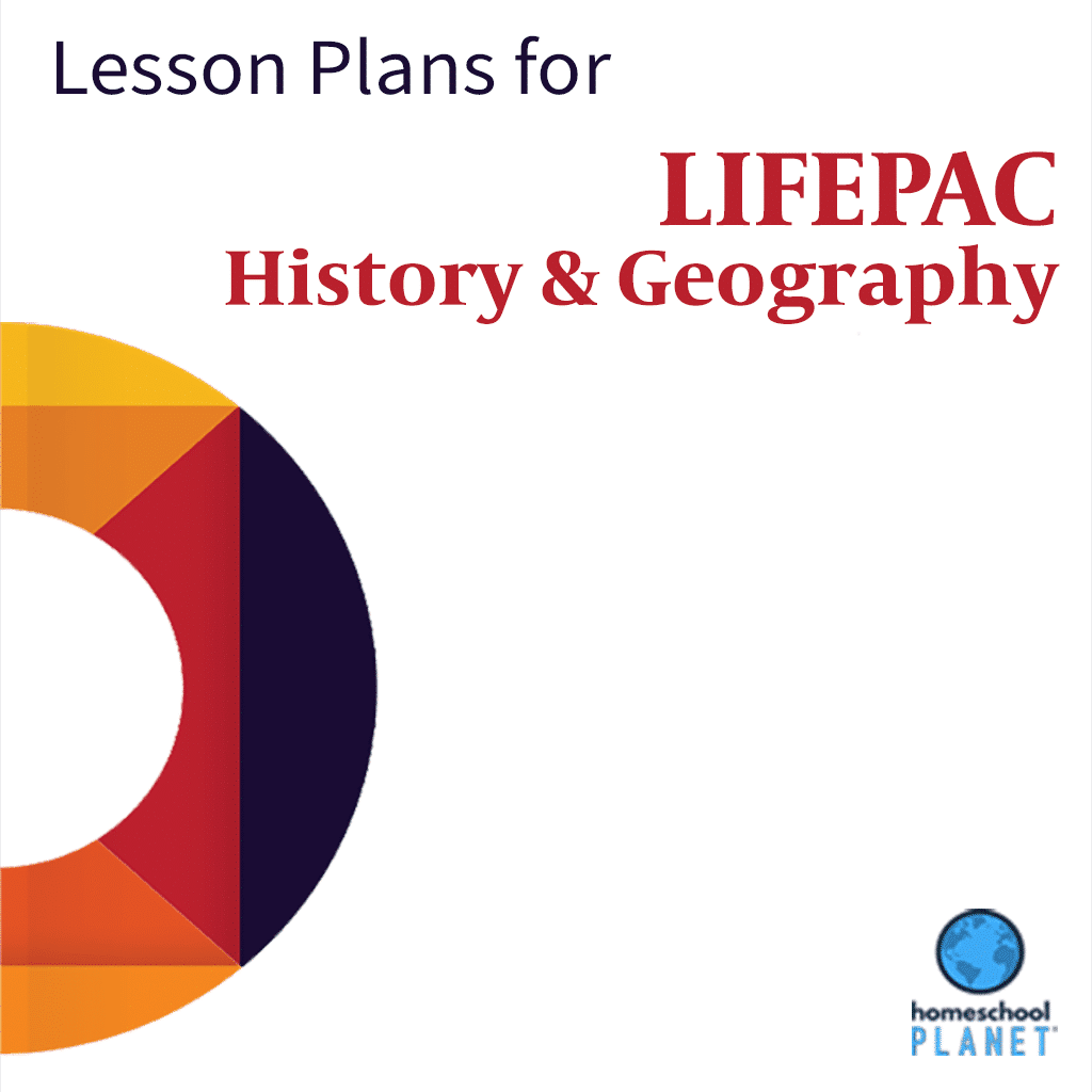 LIFEPAC History & Geography lesson plan button for homeschool planet