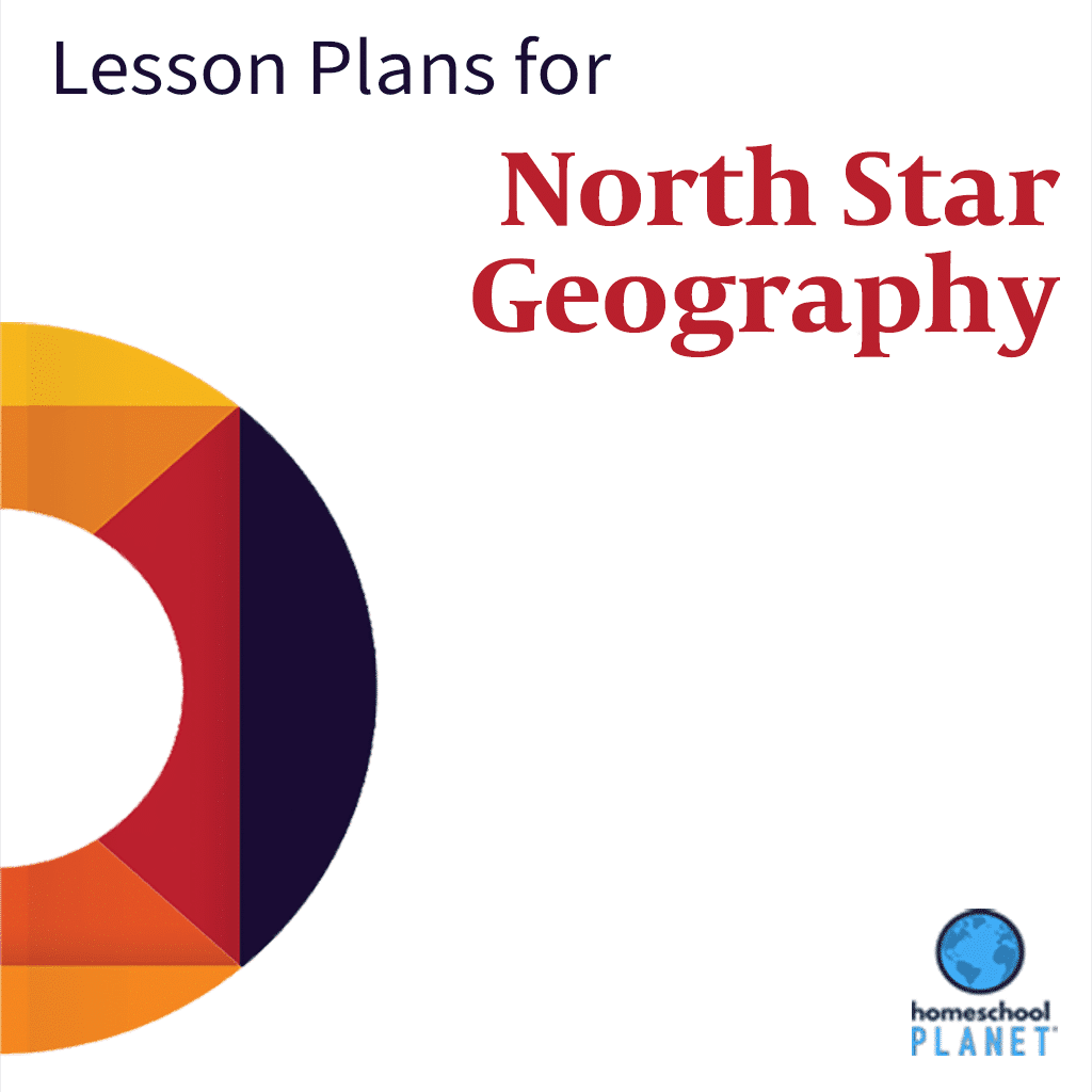 North Star Geography lesson plan button for homeschool planet