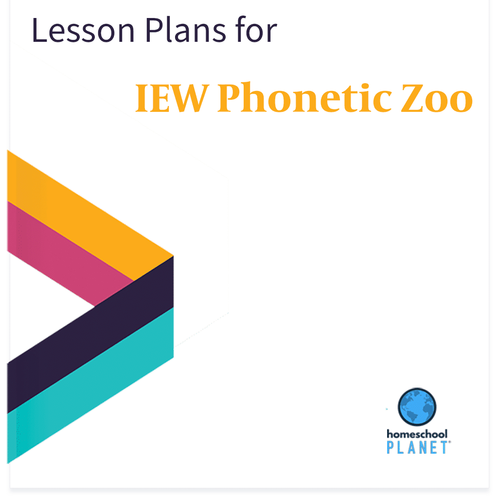 IEW Phonetic Zoo lesson plan button for homeschool planet