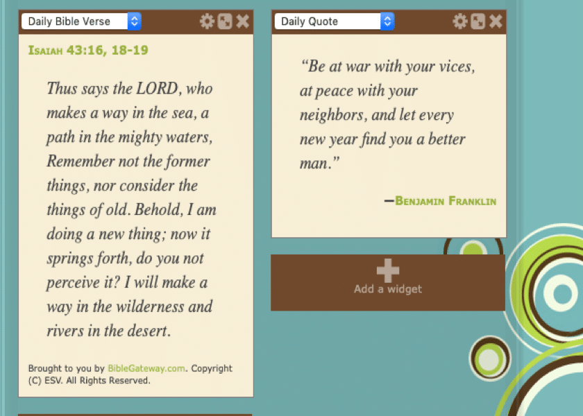 Homeschool Planet Bible verse, Quote or both Widget screenshot button