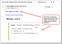 Homeschool Planet Apologia Biology 7-12 Daily Digest button