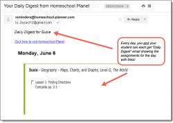 Homeschool Planet Geography Daily Digest button