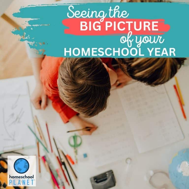 Seeing the Big Picture of Your Homeschool Year