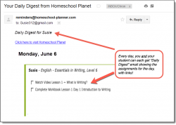 Homeschool Planet Essentials Daily Digest button