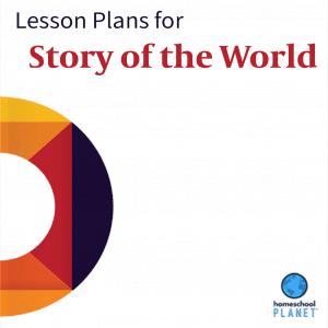 Story of The World lesson plan button for homeschool planet