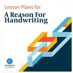 Homeschool Planner A reason for handwriting lesson plan button