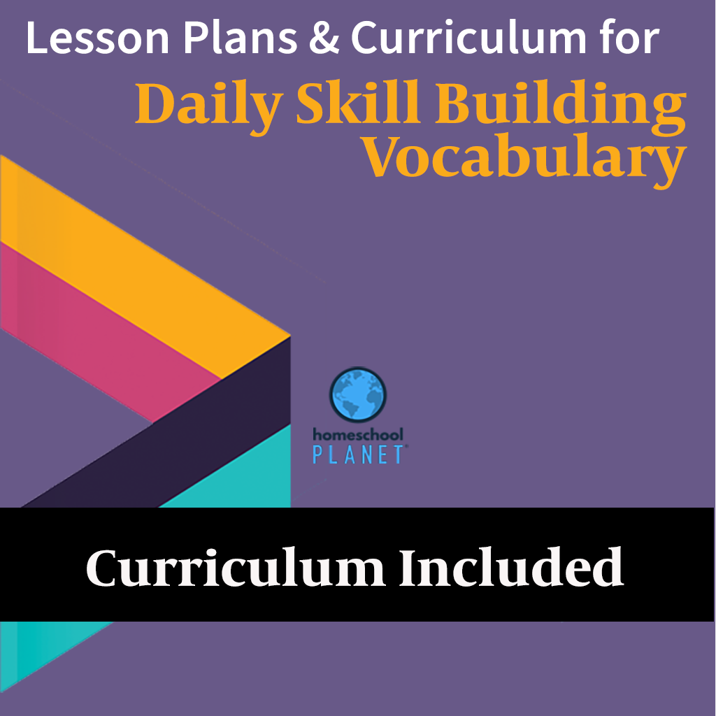 Homeschool Planet Daily Skill Building Vocabulary lesson plans and curriculum button