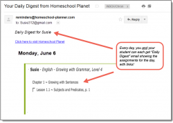 Homeschool Planet Growing with Grammar Daily Digest button