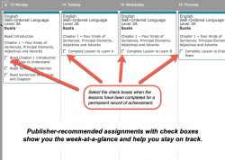 Homeschool Planet Well-Ordered Language weekly view button