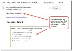 Homeschool Planet daily digest button