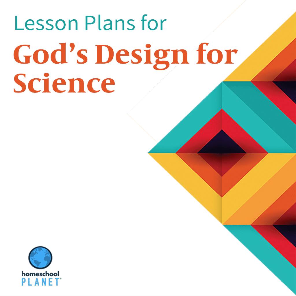 Homeschool Planner God's Design for Science lesson plans button