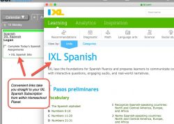 Lesson plan with link to IXL Spanish website