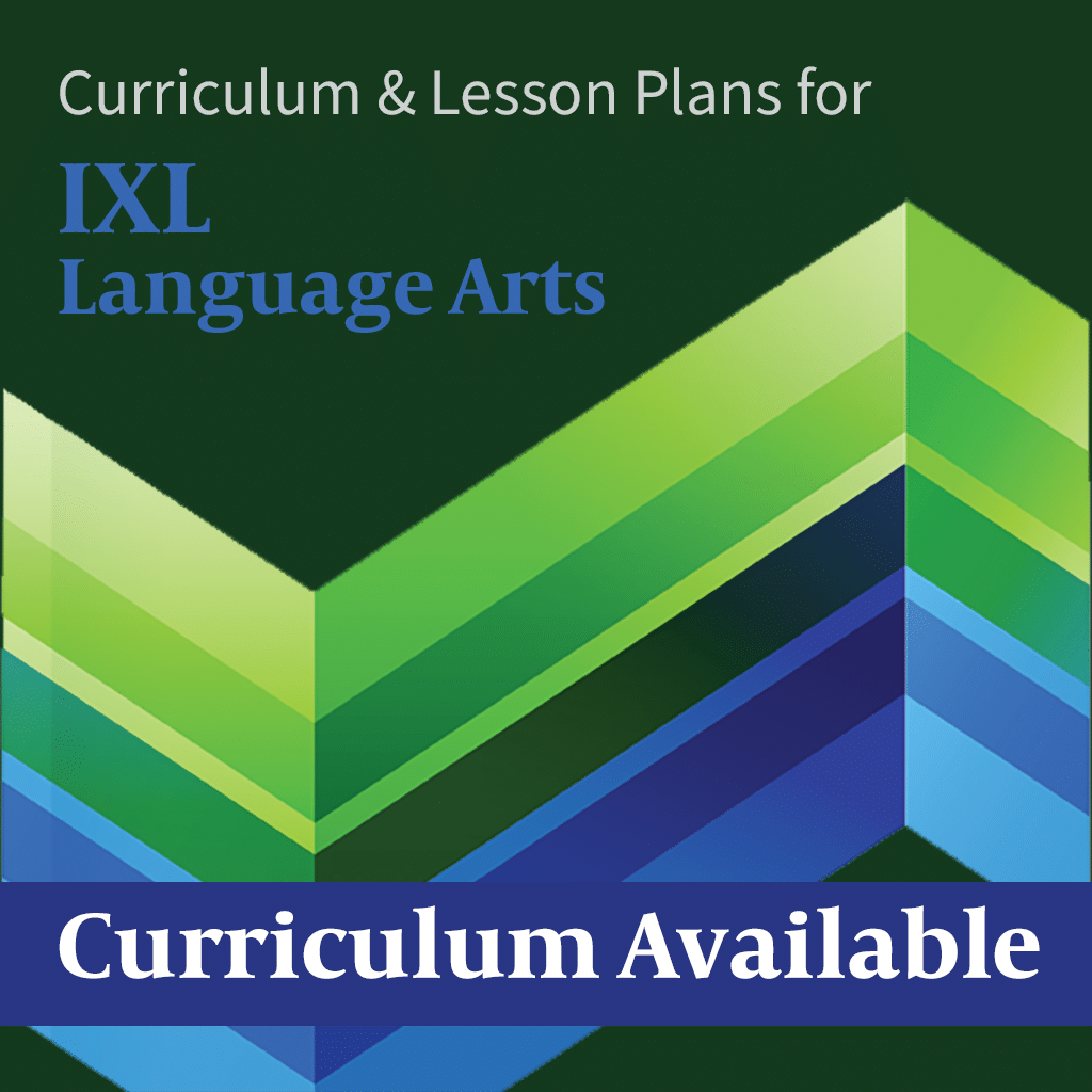 Homeschool Planner IXL Language Arts lesson plans and curriculum button