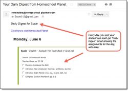 Homeschool Planet Explode the Code Daily Digest button