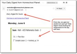 Homeschool Planet ACSI Math Daily Digest button