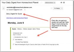 Homeschool Planet Pandia Press Daily Digest button