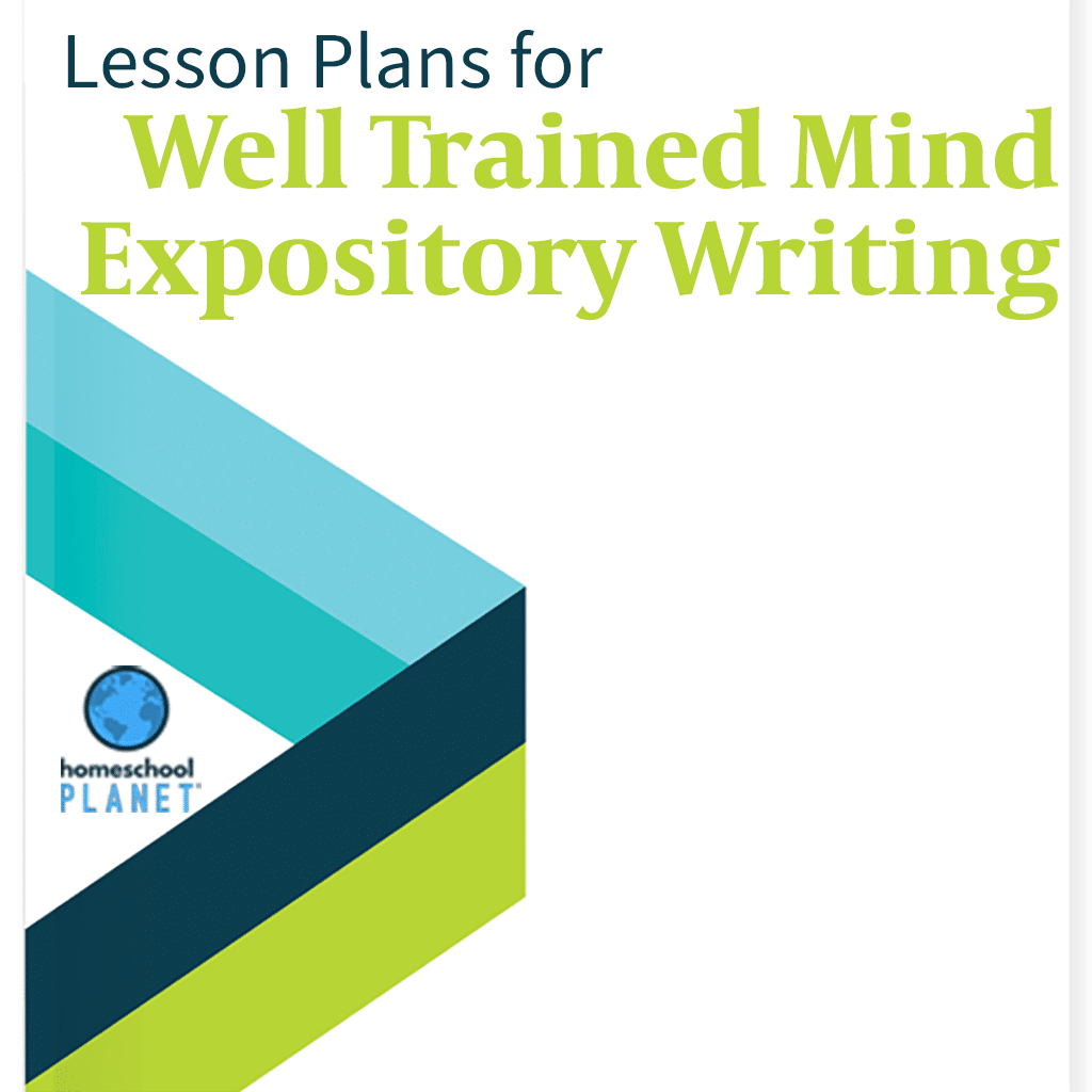 Homeschool Planner Well Trained Mind: Expository Writing lesson plans button