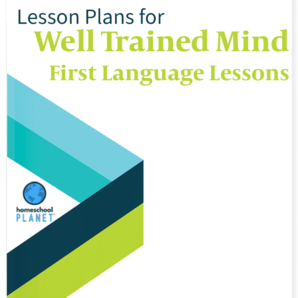 Homeschool Planner Well Trained Mind: First Language Lessons lesson plans button