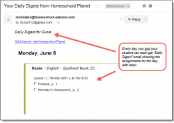 Homeschool Planet Spellwell Daily Digest button