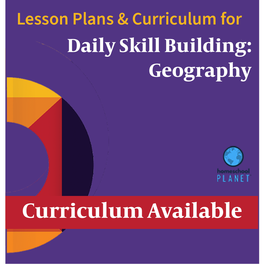 Homeschool Planner Daily Skill Building: Geography lesson plans and curriculum button