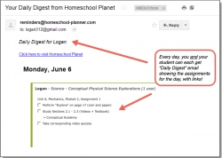 Homeschool Planet Conceptual Academy Daily Digest button