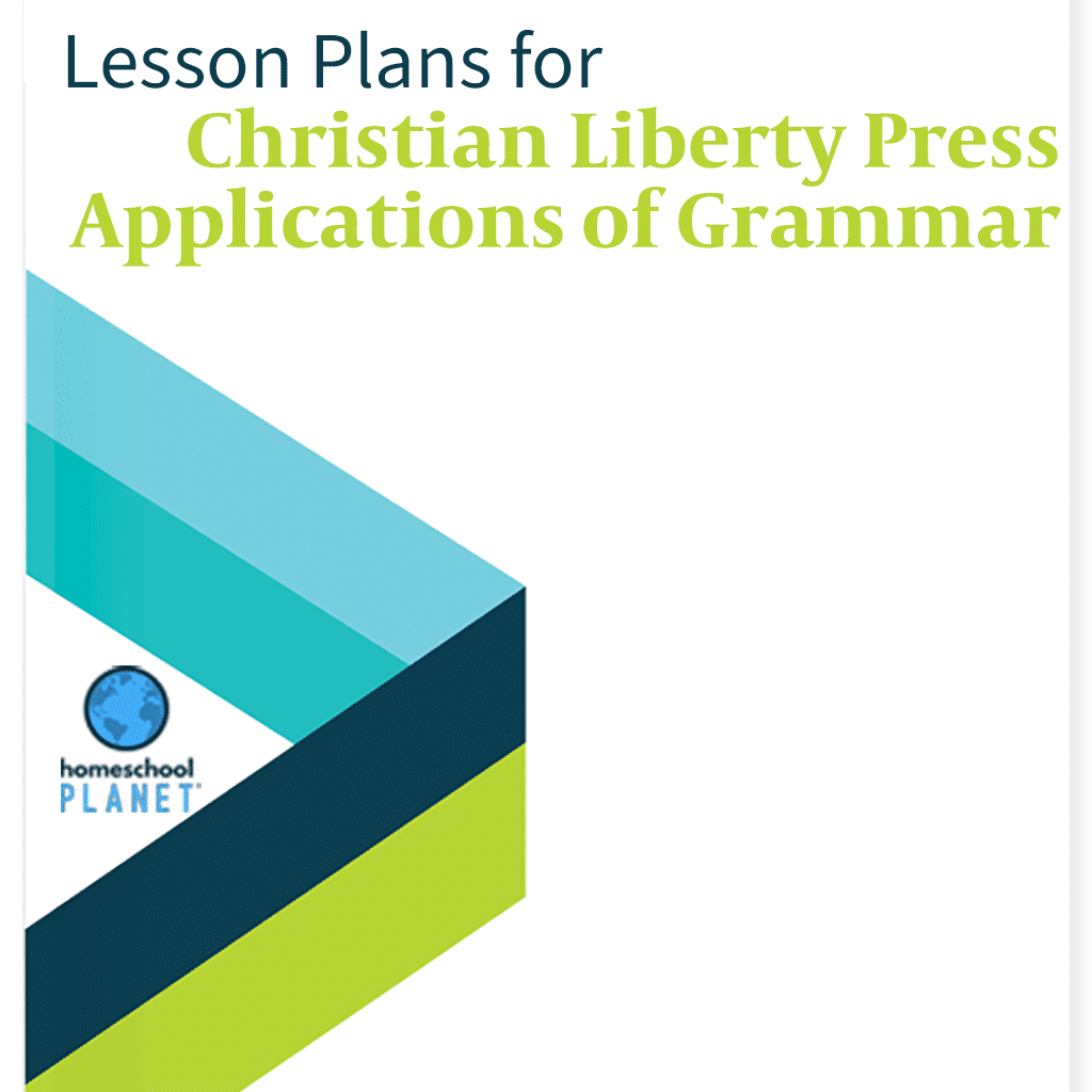 Homeschool Planet Christian Liberty Press: Applications of Grammar lesson plans button