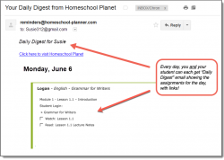 Homeschool Planner Grammar for Writers Daily Digest button
