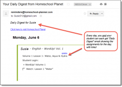 Homeschool Planet WordUp! Daily Digest button