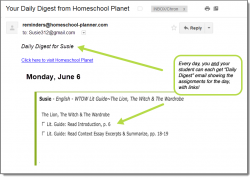 Homeschool Planner WTOT Lit Guides Daily Digest button