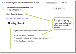 Homeschool Planet CAP Electives- Daily Digest button