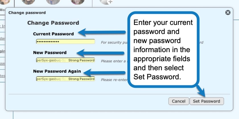 How to change your password in Homeschool Planet screenshot 3