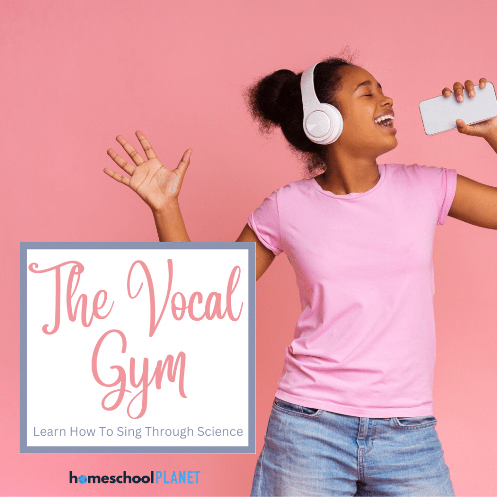 The Vocal Gym image of girl singing happily
