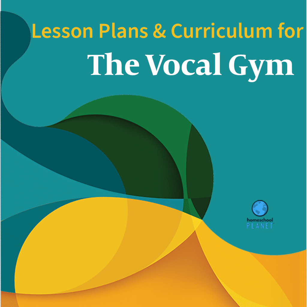 The Vocal Gym lesson plan cover for Homeschool Planet