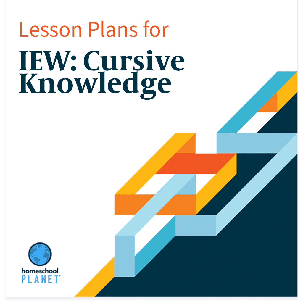 IEW Cursive Knowledge lesson plan cover image