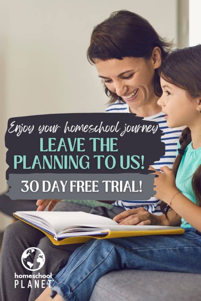Leave the planning to Homeschool Planet free trial image