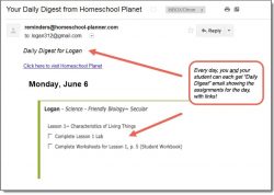 Friendly Science Daily Digest for Homeschool Planet