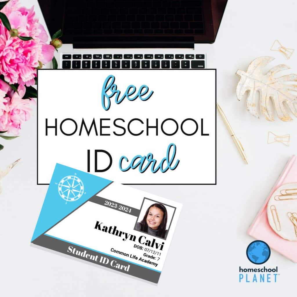 Free Homeschool ID Card- Design 2 square image