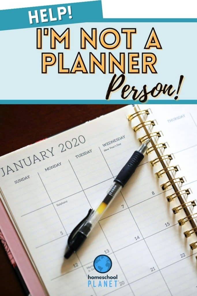 not a planner person