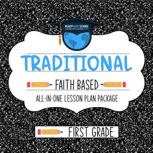 Traditional faith based studies all-in-one lesson plan - first grade in homeschool planet image